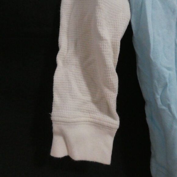 CARTER'S | size 5 | Light Blue Monkey Shirt With Contrasting White Sleeves | EUC - Picture 12 of 16